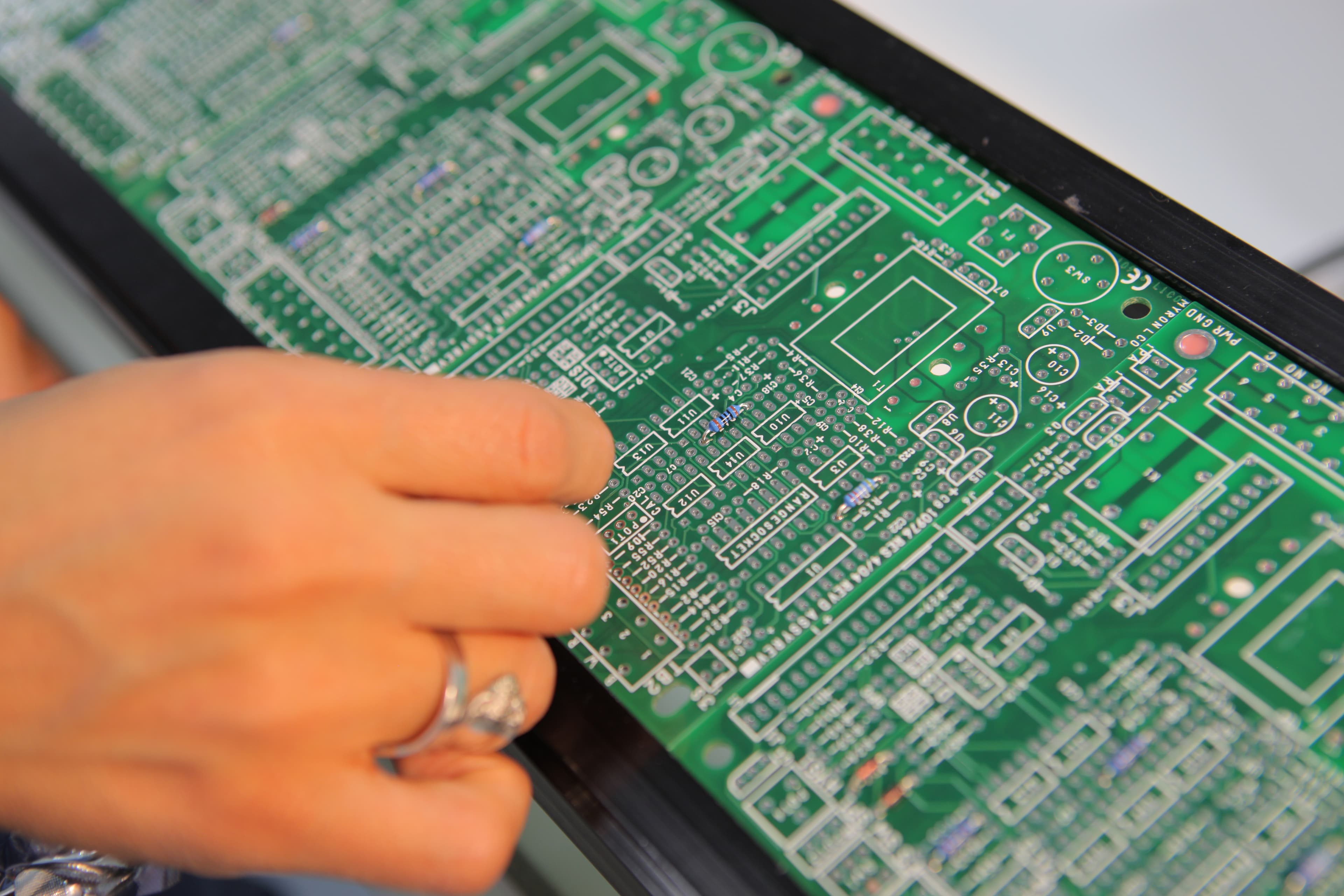 Picture of a printed circuit board